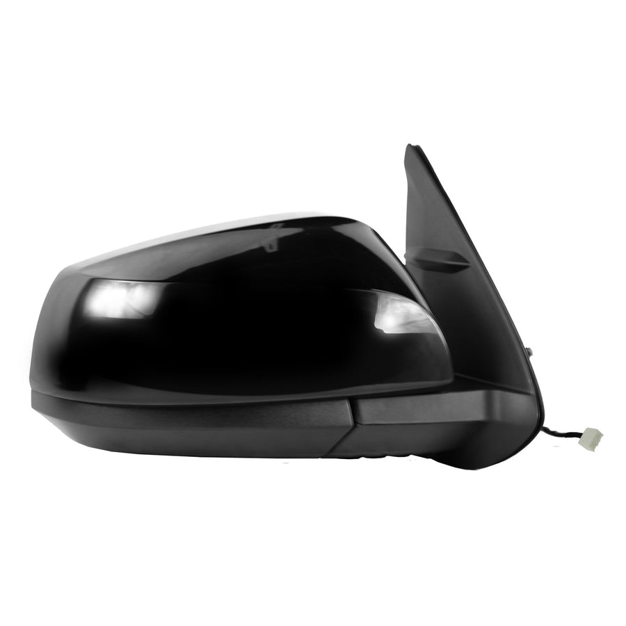 Passenger Side Fit Mirror for Toyota Tacoma, Textured Black w/PTM Cover, Foldaway, w/o Puddle lamp, w/o spot Mirror, w/o Blind spot Detection System, Heated Power (70213T)