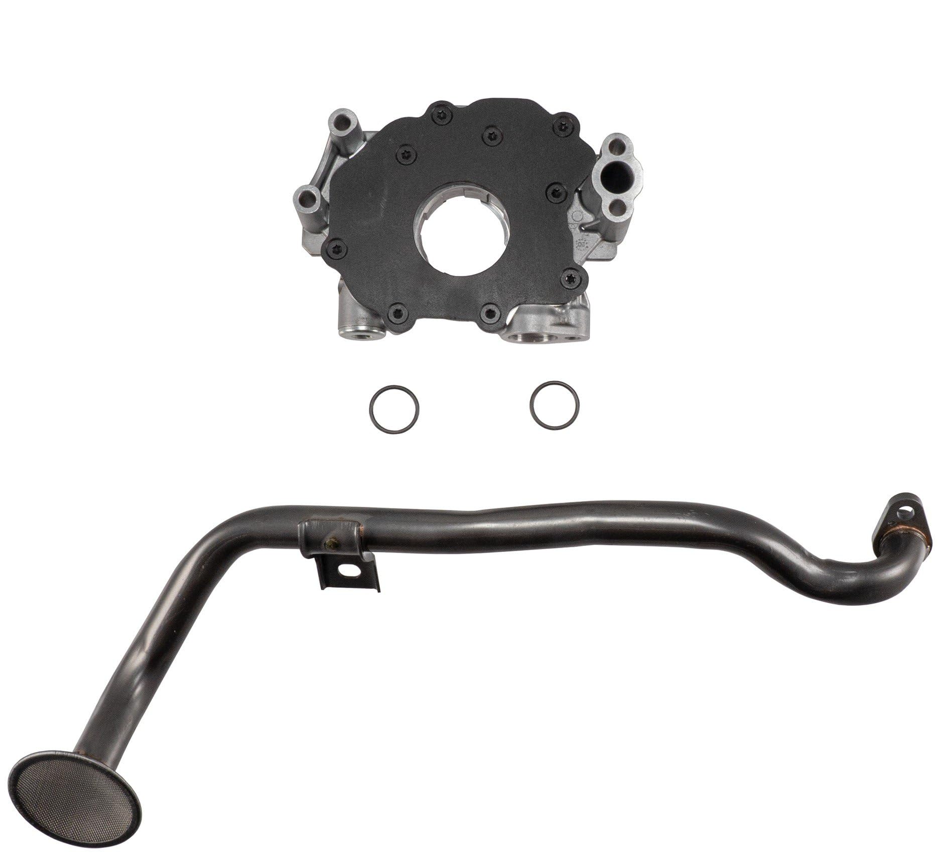 Melling Oil Pump, External, Wet Sump, Pickup Included, Standard Volume, Aluminum, Natural