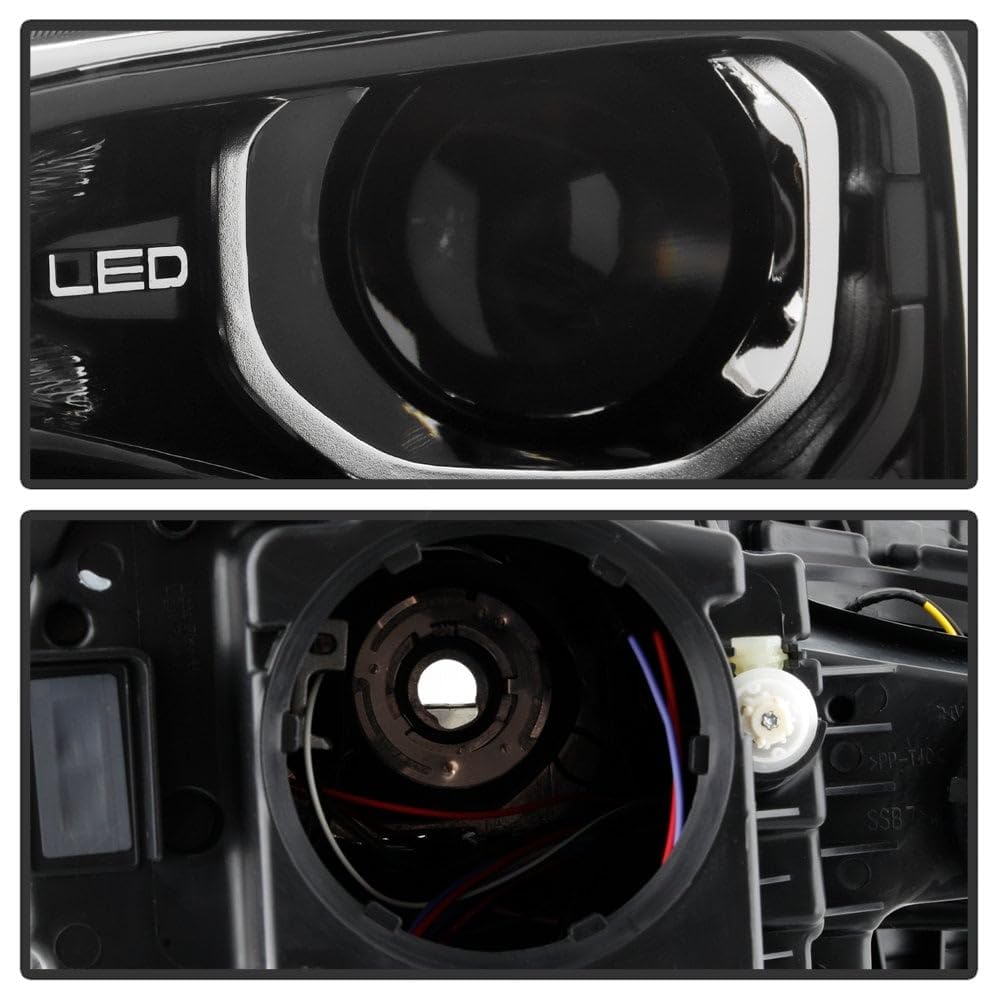 GMC Terrain 18-21 Spyder (POE) LED DRL HID/Xenon Projector Headlight - Low Beam-D5S(Not Included) ; High Beam-D5S(Not Included) ; Signal-7444NA(Included) - OE Left