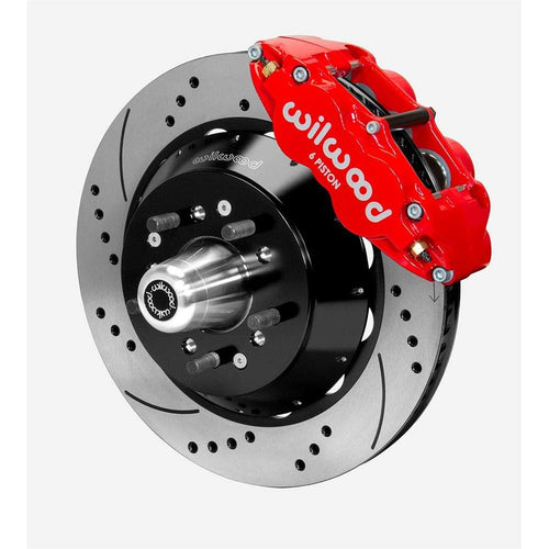 Front Hub Kit FNSL6R, 14.00", Drill, Red
