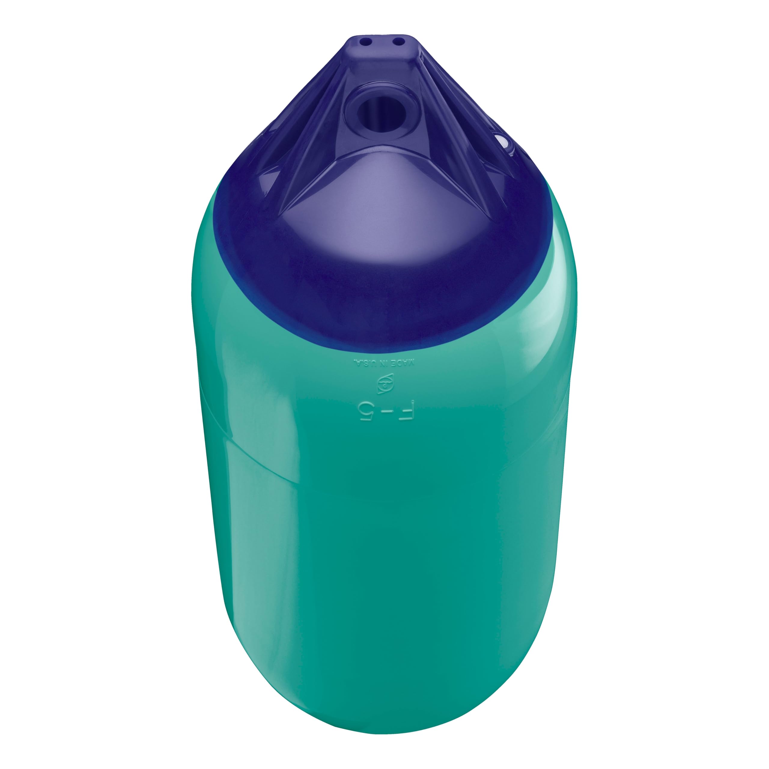 F-5 Polyform Boat Fender Standard Blue Ropehold - Teal