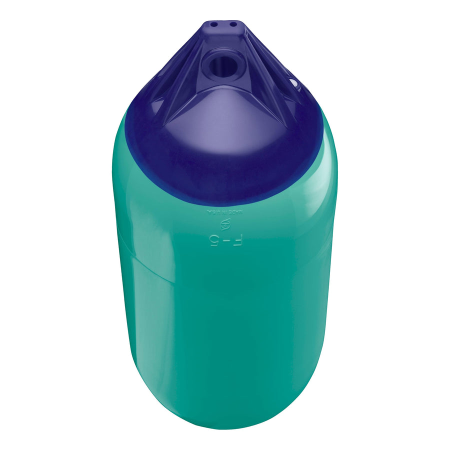 F-5 Polyform Boat Fender Standard Blue Ropehold - Teal