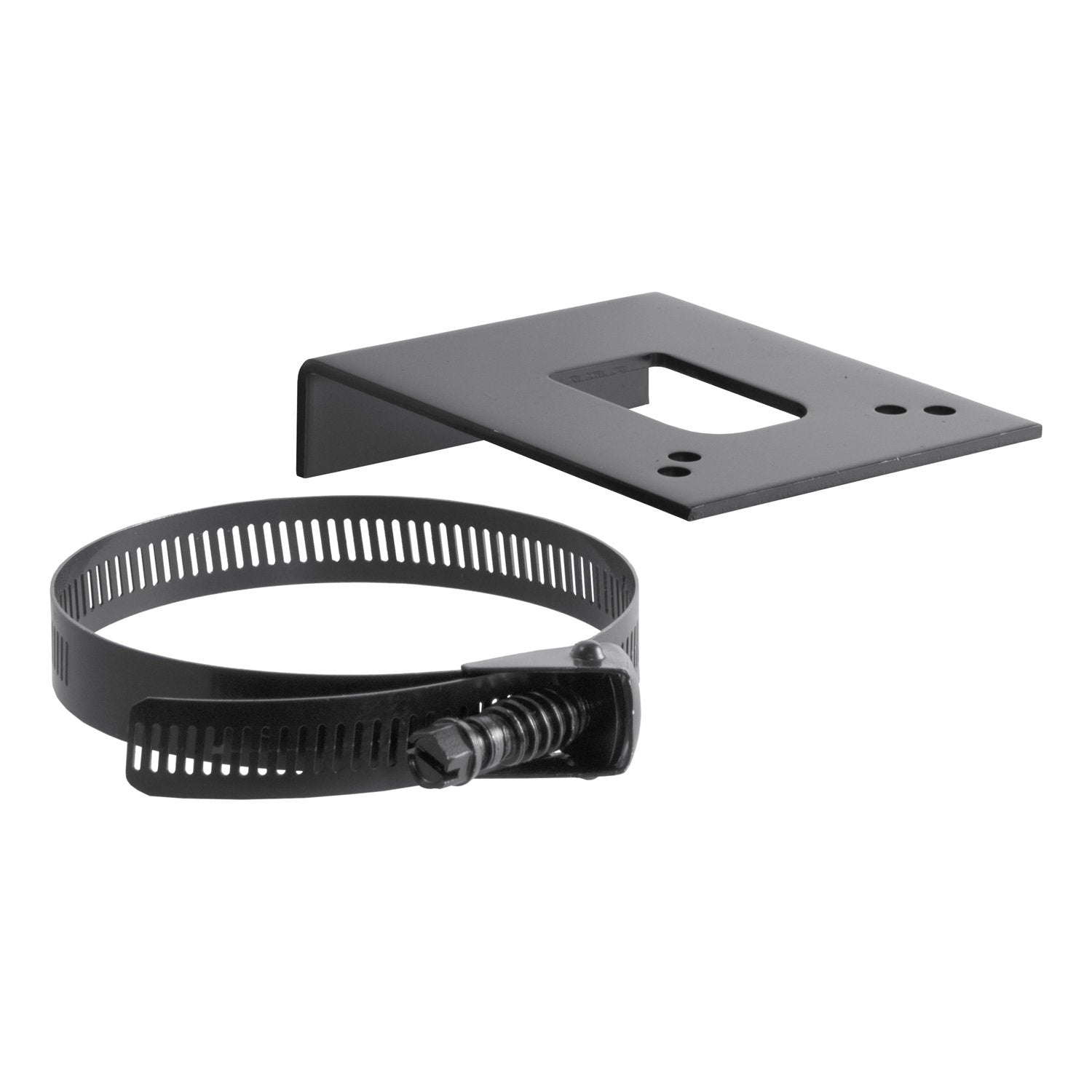 CURT 57204 Trailer Wiring Harness Vehicle-Side Clamp-On Bracket Mount for 4-Way, 5-Way or 6-Way GLOSS BLACK POWDER COAT