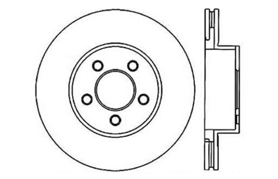 Sport StopTech Cross Drilled Brake Rotor; Front Right 128.65082R