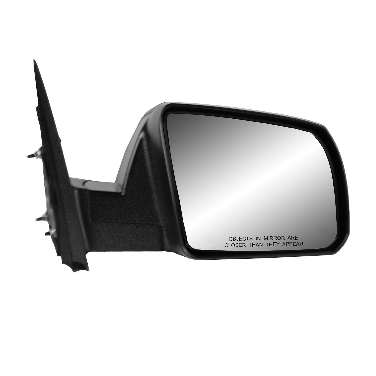 Fit System Mirror Passenger Side for Toyota Tundra, Textured Black, Foldaway, w/o Blind Spot Detection System, Manual (70223T)