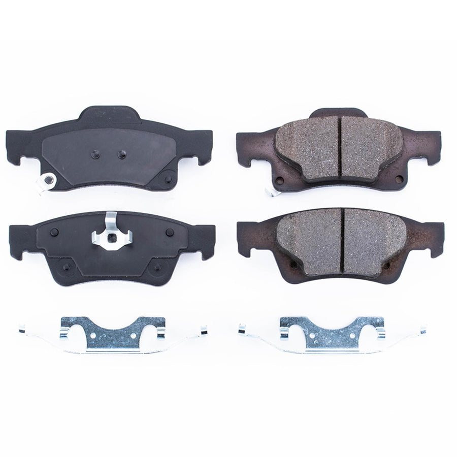 PowerStop Brake Pads Rear For Dodge Durango 2011-20 | Jeep Grand Cherokee 2011-20 - Ceramic Brake Pads With Installation Hardware, 17-1498