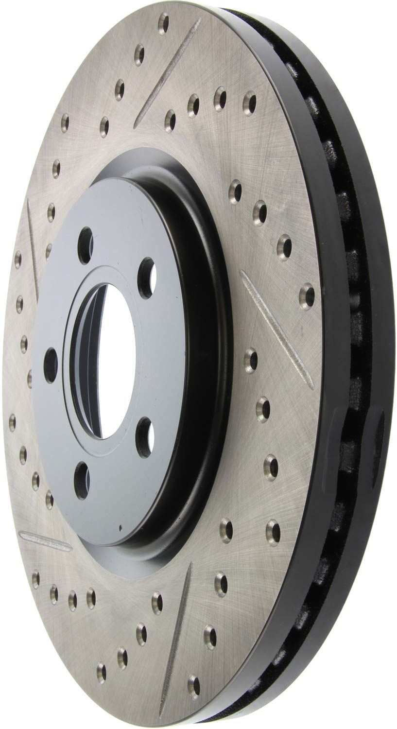 Front Right StopTech 127.63053R Sport Drilled/Slotted Brake Rotor