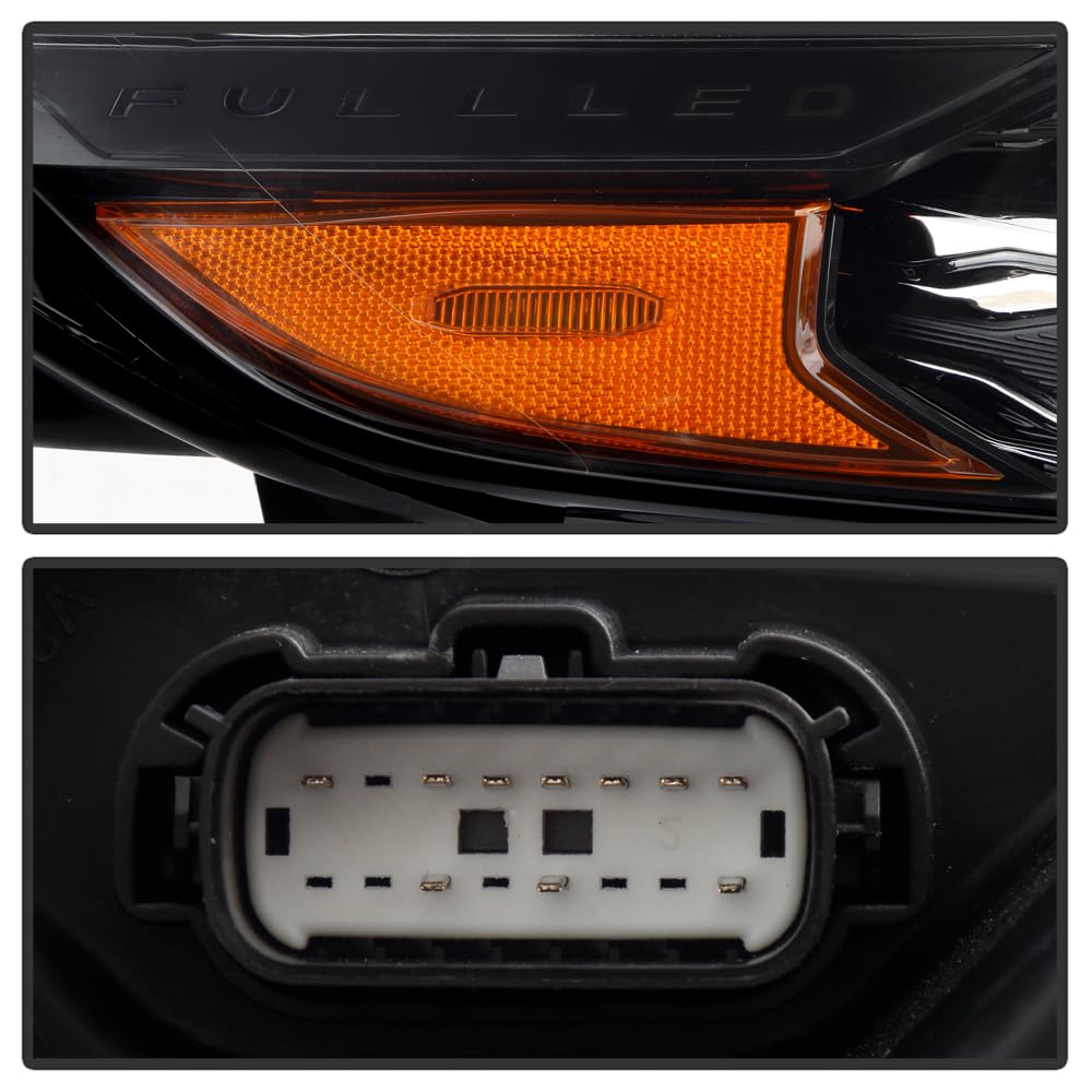 Ford Explorer 20-22 ST Full LED w/DRL Headlight - OE Black Right Spyder (POE)