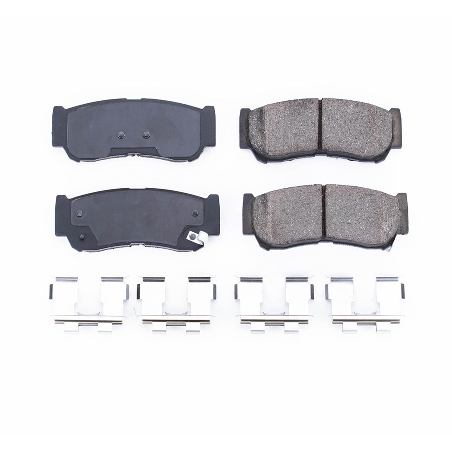 Rear Brake Kit Power Stop For Hyundai Santa Fe 2007-09 - Ceramic Brake Pads With Installation Hardware, 17-1297