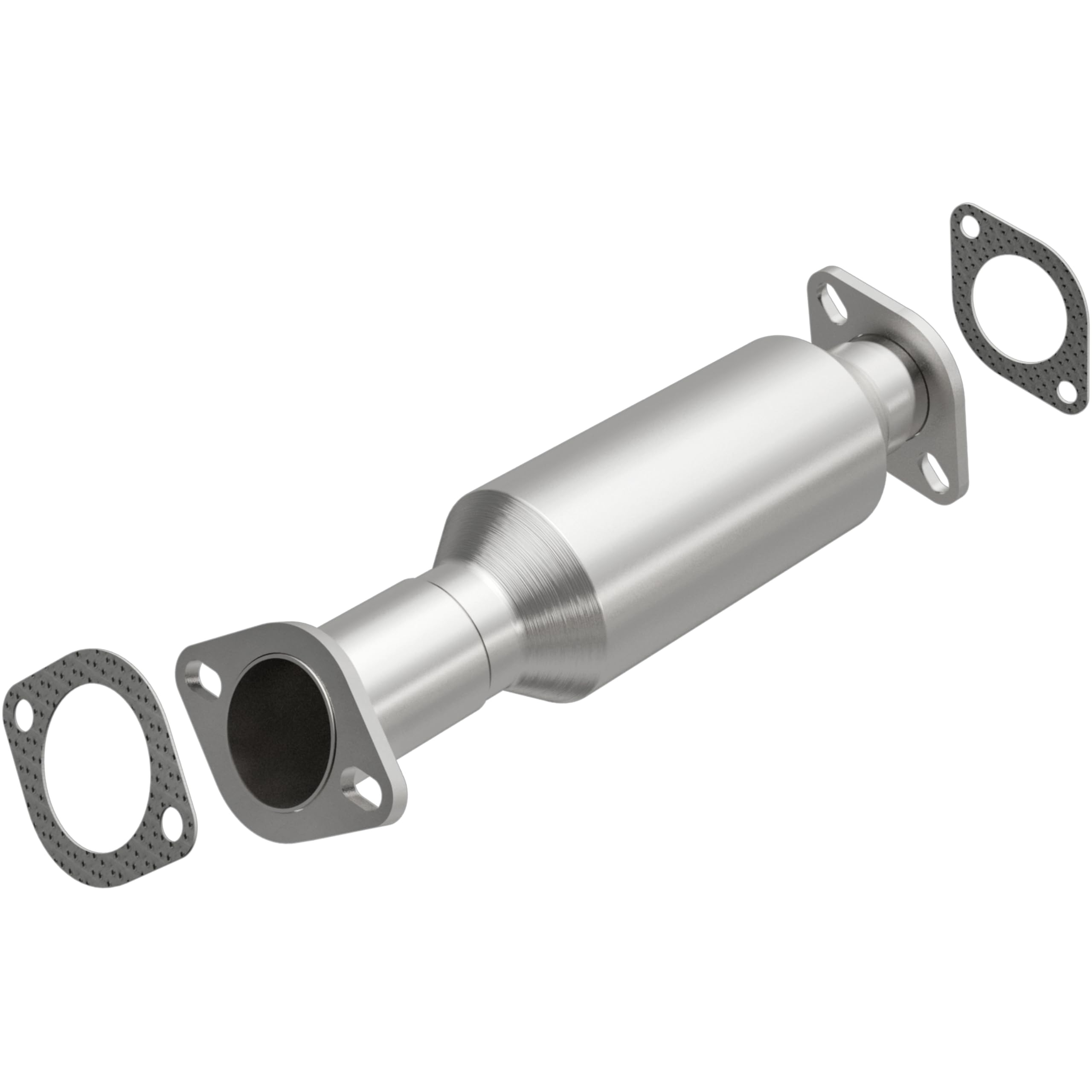 MagnaFlow OEM Grade Direct-Fit Catalytic Converter Federal/EPA Compliant 49890 - Stainless Steel 2.5in Main Piping, 16.375in Overall Length, No O2 Sensor - Import Vehicle Replacement