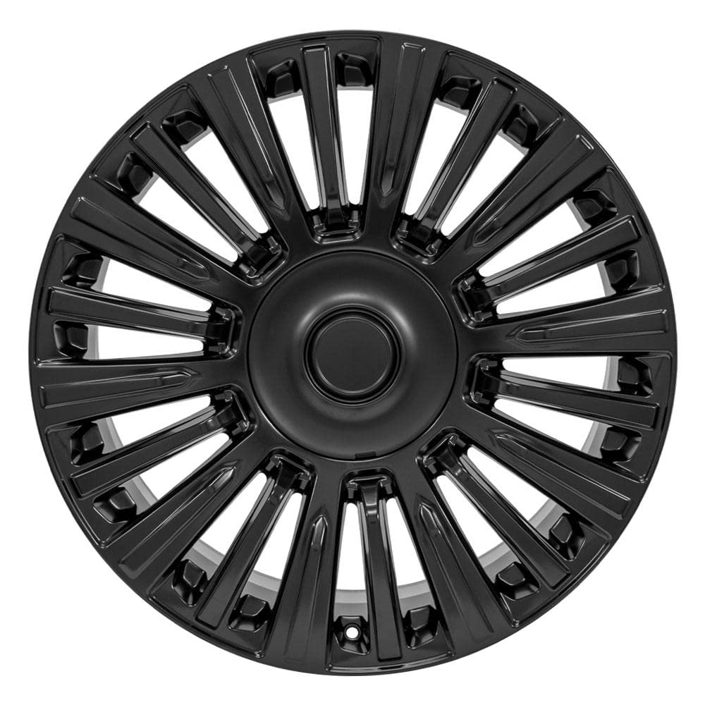 OE Wheels 22 Inch CA92 Rim Fits Escalade Premium Luxury Platimum Style 6x139.7 22x9 Satin Black - Hollander 4876 (1)