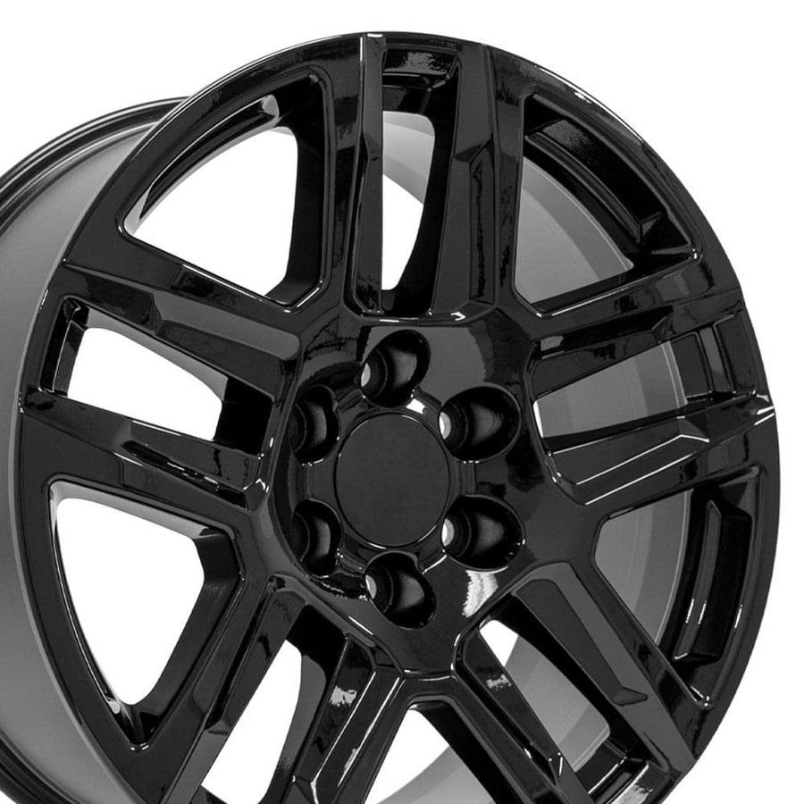 CV63 OE Wheels 20 Inch Rim Fits Silverado 1500 Z71 Style 6x139.7 20x9 Gloss Black - Hollander 5913 (1)
