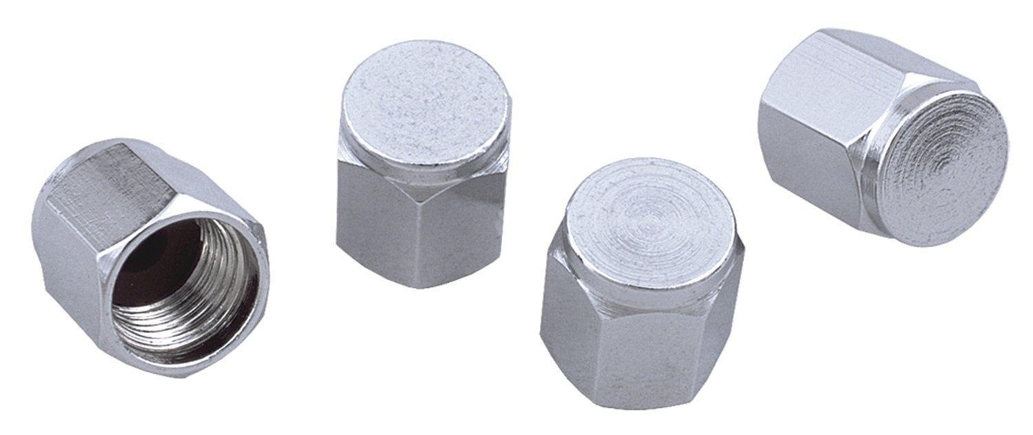 Valv Stem Caps Trans-Dapt Chrm (4)