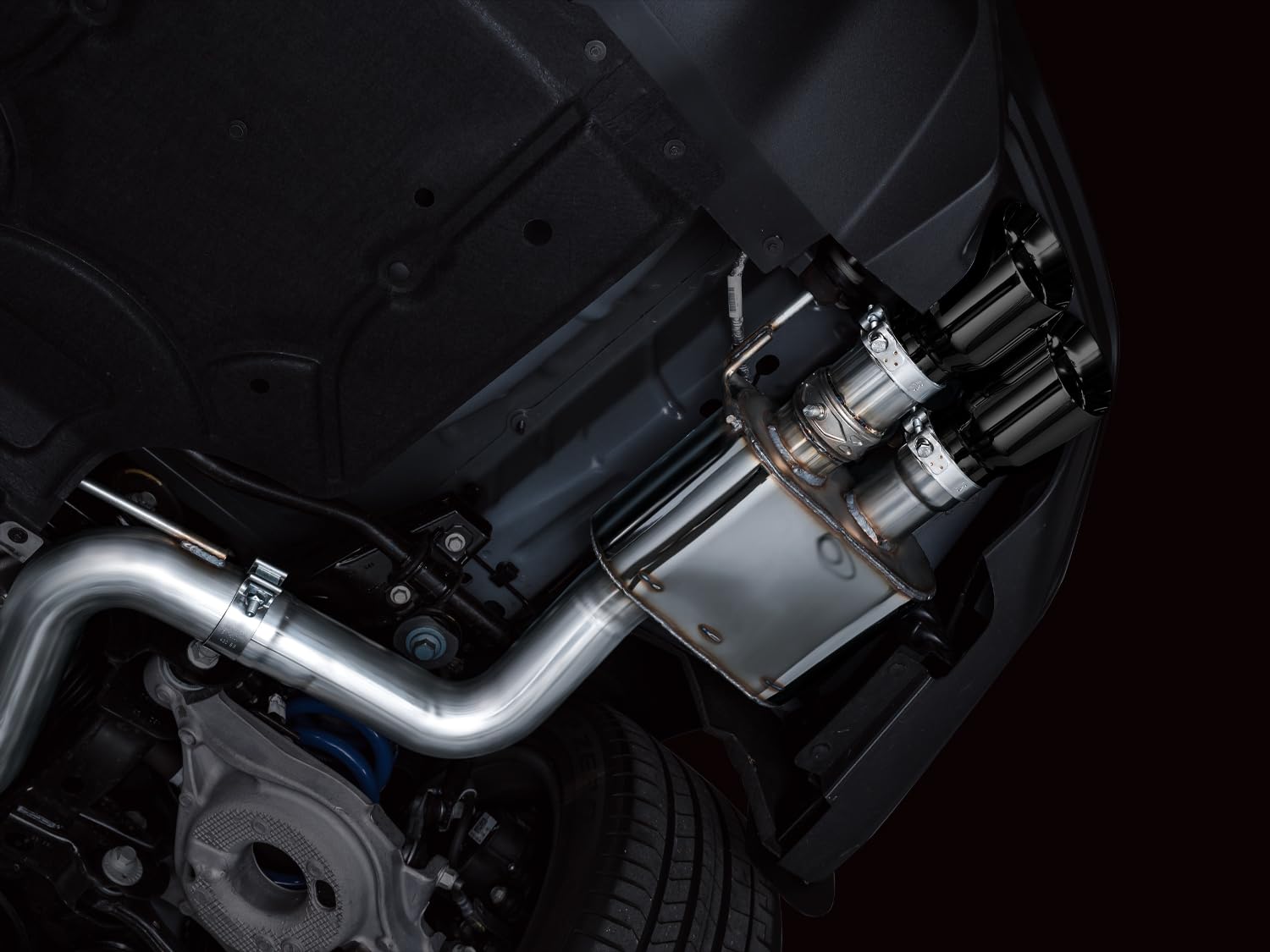 AWE 2024 Ford Mustang GT Fastback SwitchPath RWD Catback Exhaust w/ Quad Diamond Black Tips