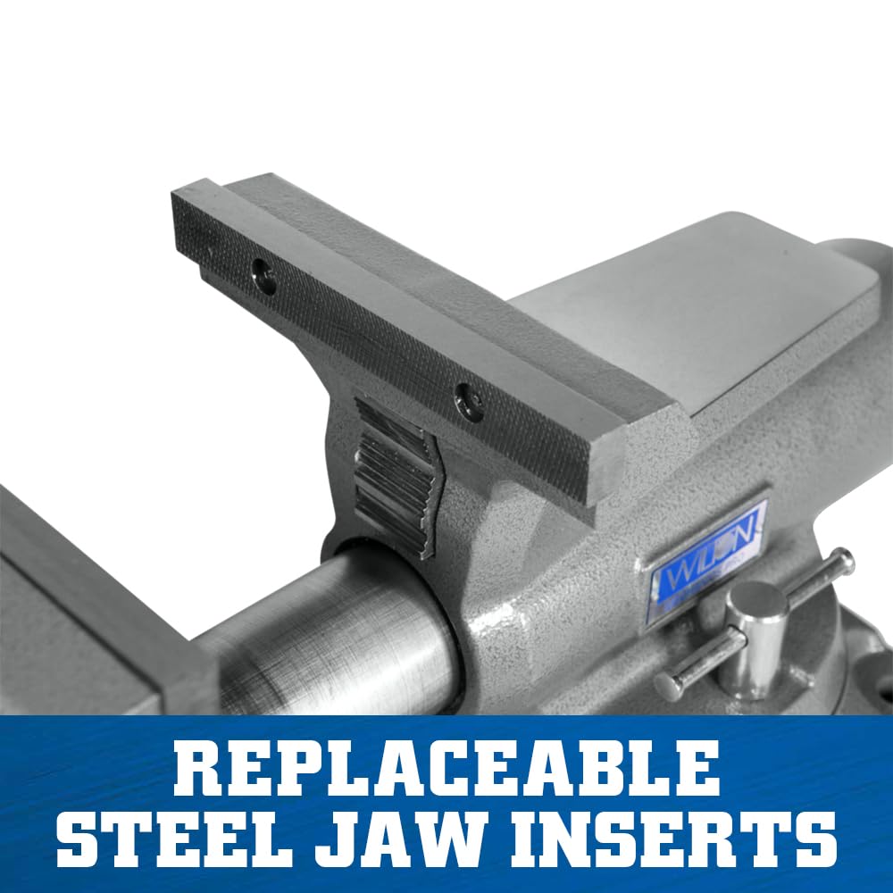 8" Jaw Width Wilton Mechanics Pro Bench Vise, 8-1/2" Jaw Opening, 4-1/2" Throat (Model 880M)