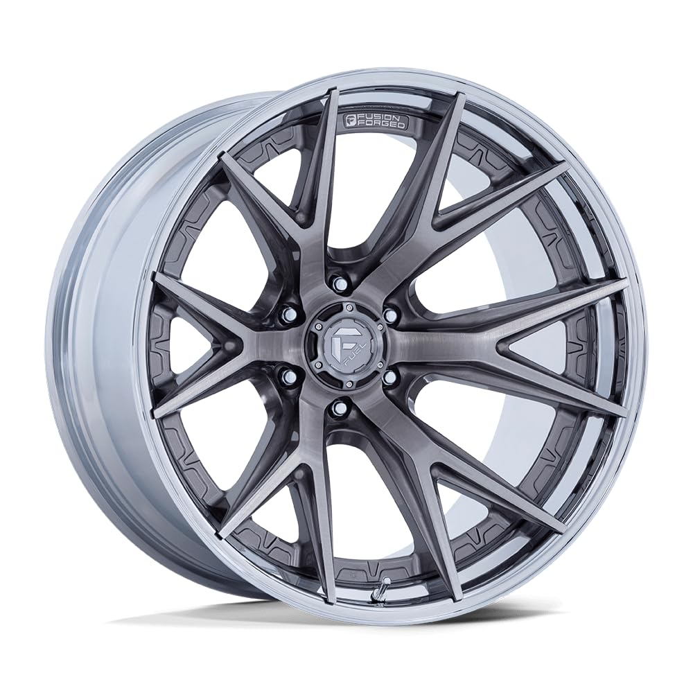 FUEL OFF-ROAD FC402 20X9 CATALYST 6X5.5 5.79 20mm PLATINUM WITH CHROME LIP - FC402AP20906820