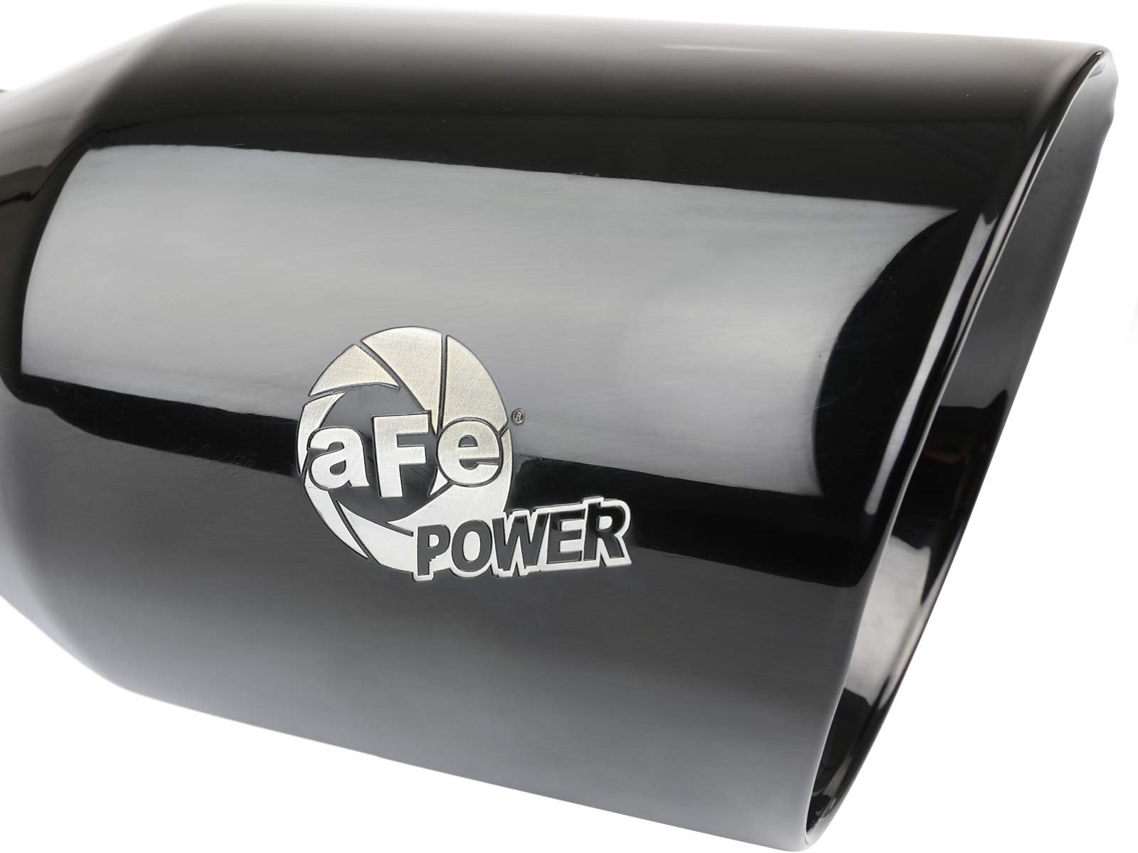 MACH Force-Xp aFe Power Universal Exhaust Tip, 3" Inlet x 4-1/2" Outlet x 9" Length, Black