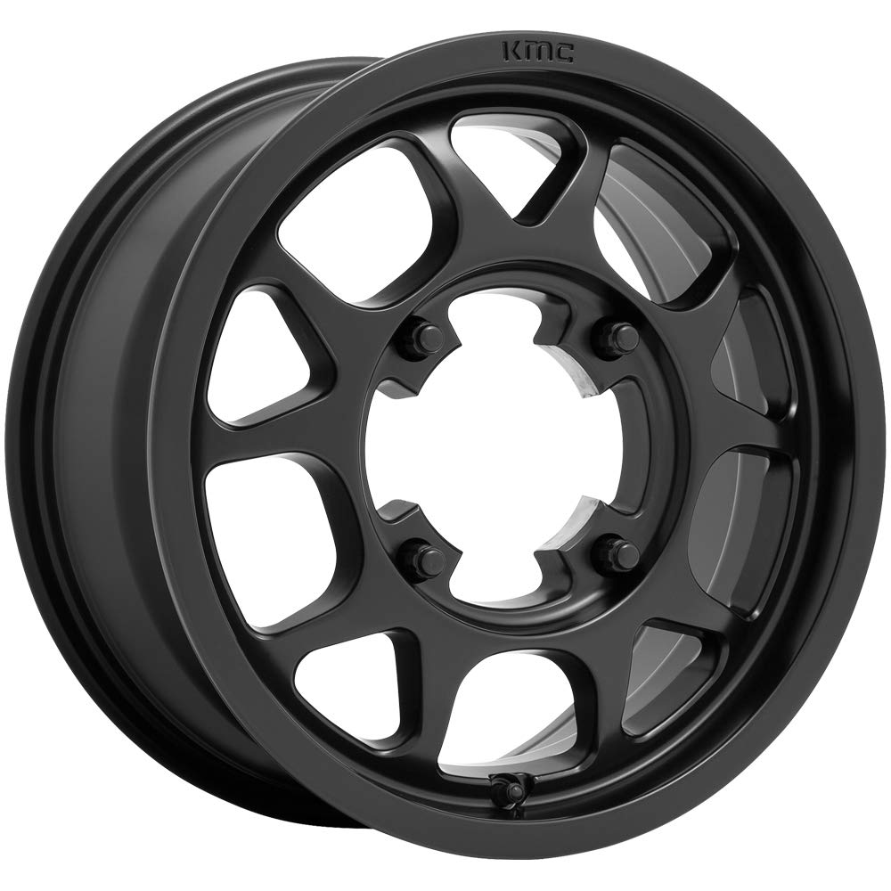 KMC Toro KS136 15x6 4x156 +38mm Satin Black Wheel Rim 15" Inch