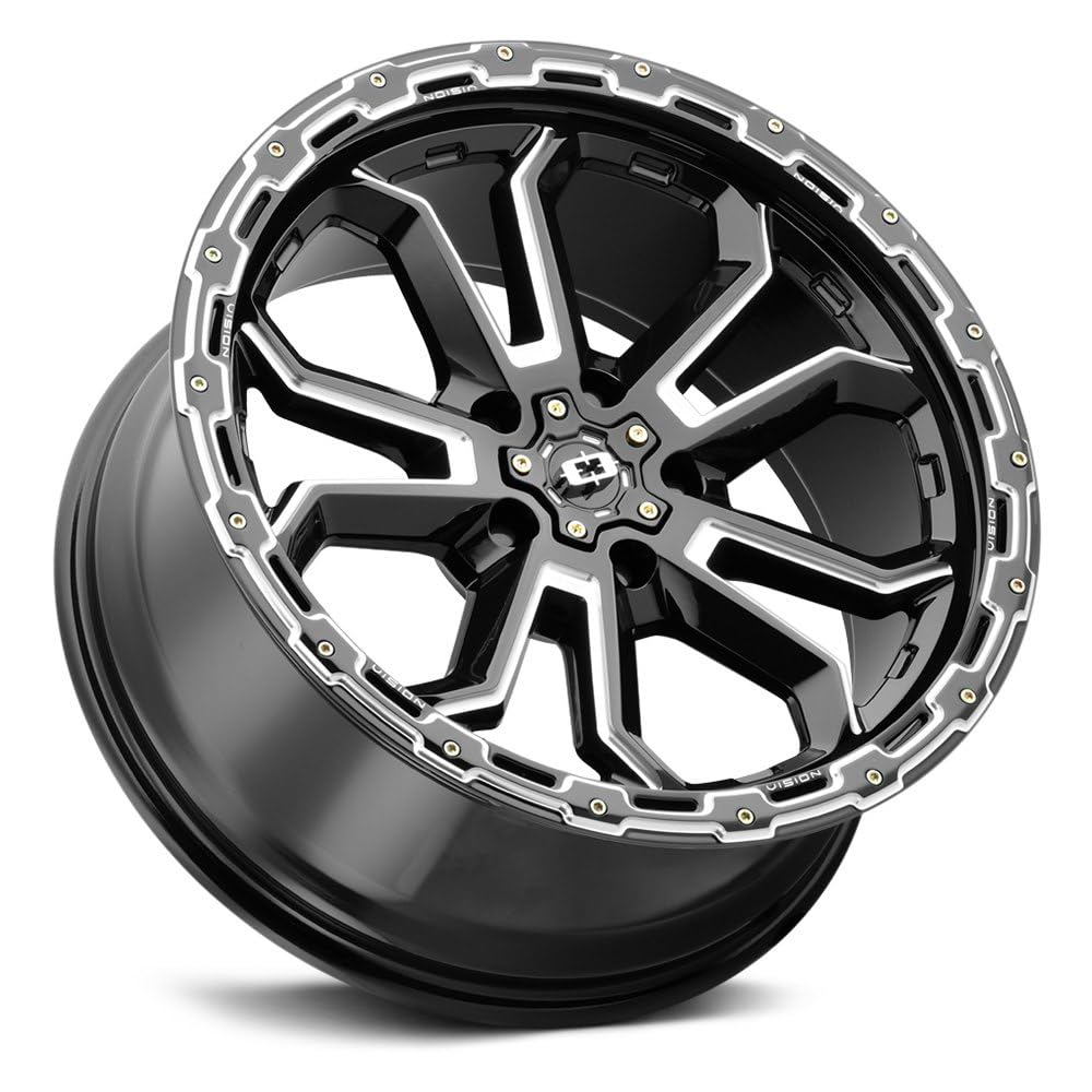 405 Vision Korupt 18x9 5x5.5" +12mm Black/Milled Wheel Rim 18" Inch