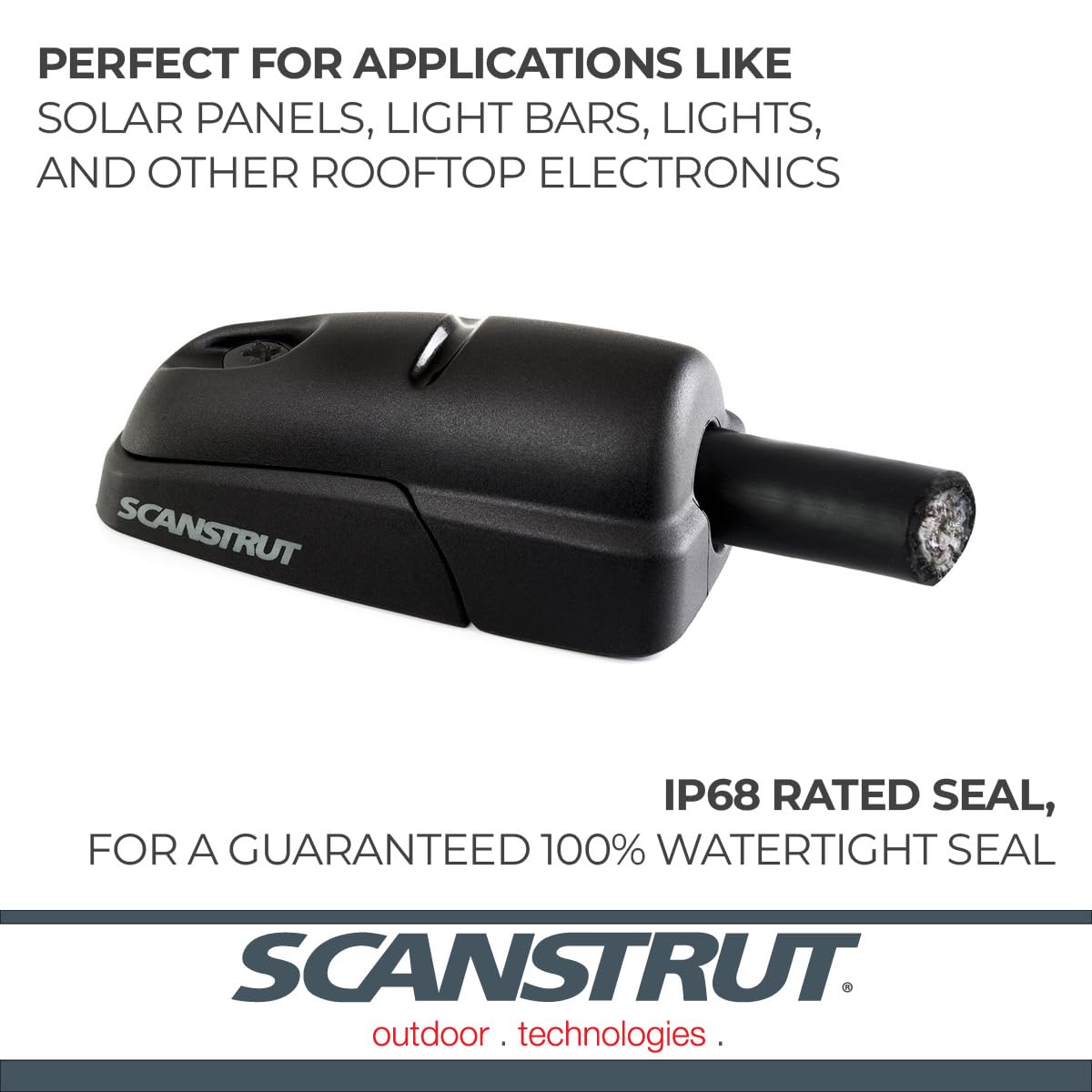 Scanstrut Horizontal Cable Seal DS-H10-BLK for Cables from 6-10mm - Black