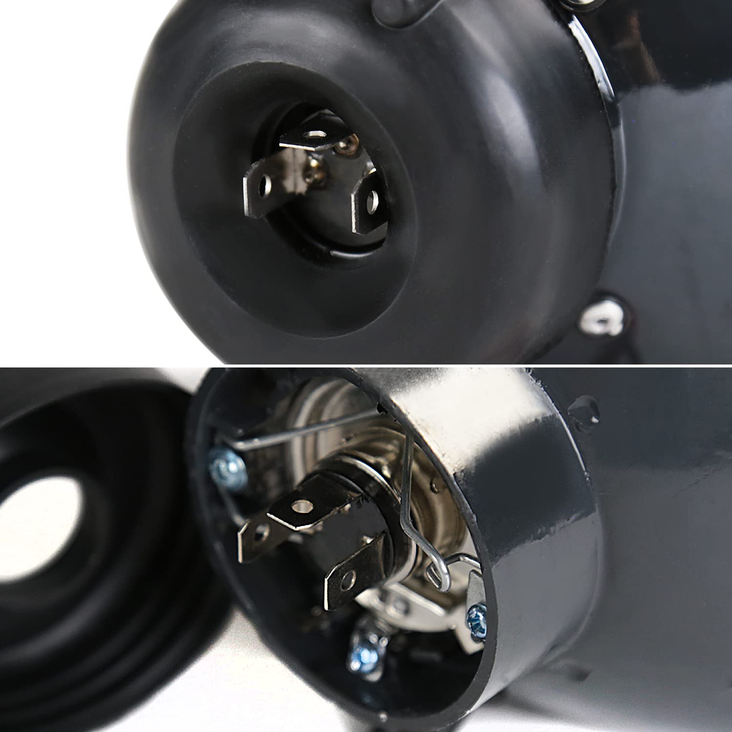 4X6 Chrome Projector Headlights SPEC-D TUNING Head Light Assembly Car Equipped with Left + Right Pair Headlamps Assembly