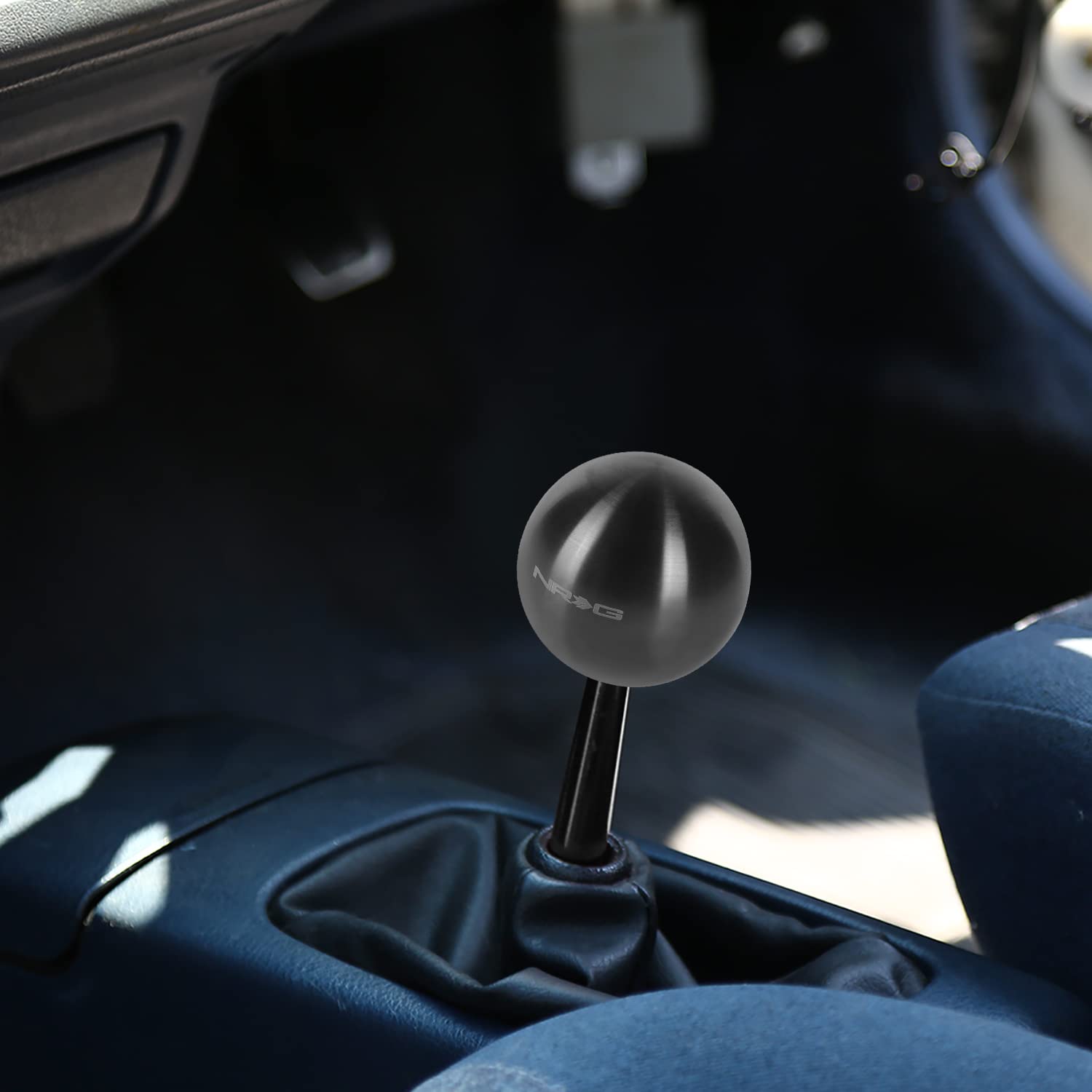 NRG Innovations Shift Knob NRG-SK-350BC Round Ball Style Lever Stick Shifter Handle Billet Metal Anodized for M10 X 1.25, M10 X 1.5, M12 X 1.25, M12 X 1.5 Thread Pattern Shifter