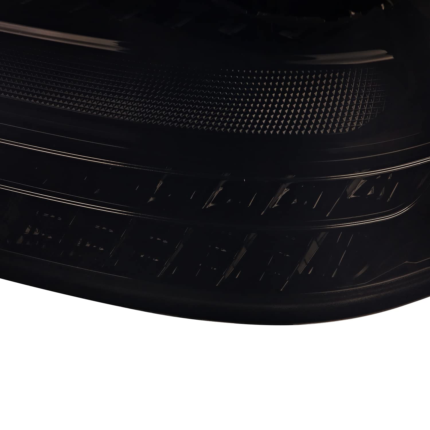 Glossy Black Smoke SPEC-D TUNING Full LED Sequential Tail Lights Compatible with 2001-2004 Mercedes-Benz W203 C-class Sedan