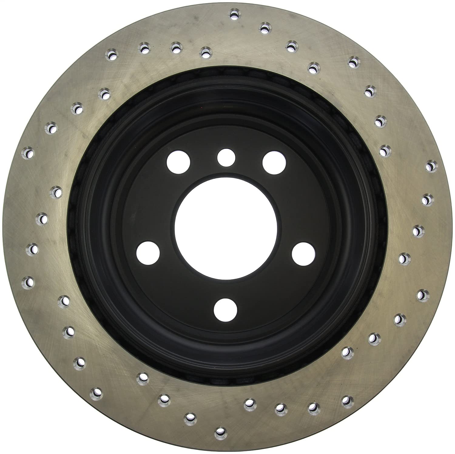 StopTech Sport 128.34150R Cross Drilled Brake Rotor (Rear Right), 1 Pack