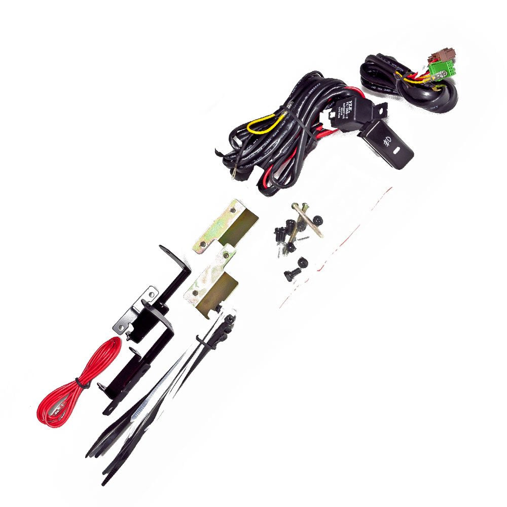 Fog Light Kit Winjet WJ30-0083-12 Yellow Lens (Honda Civic Wiring Kit Included)