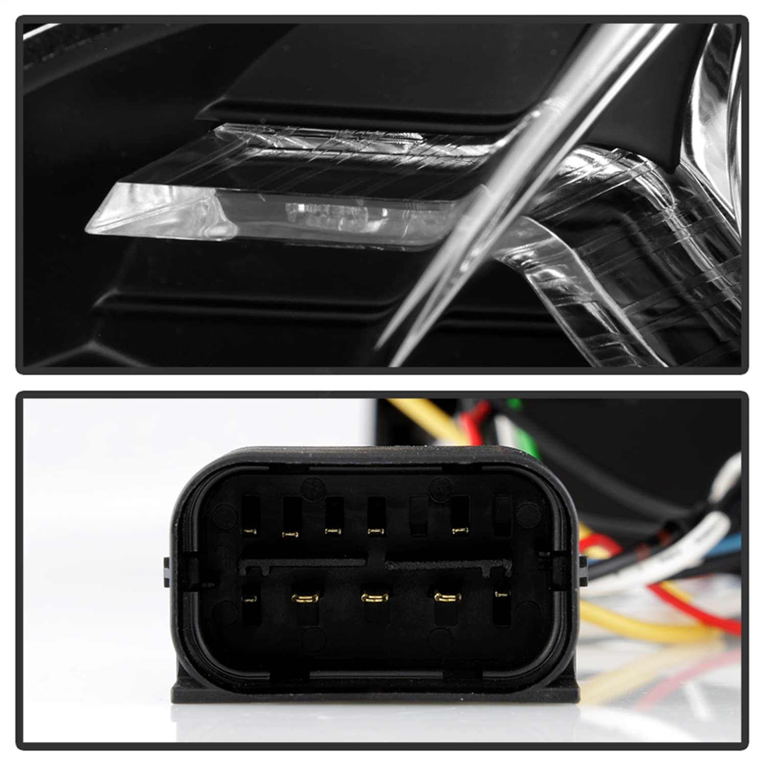 Projector Headlight Spyder - (PRO-YD-BMWE7007AFSHIDAP-BK)