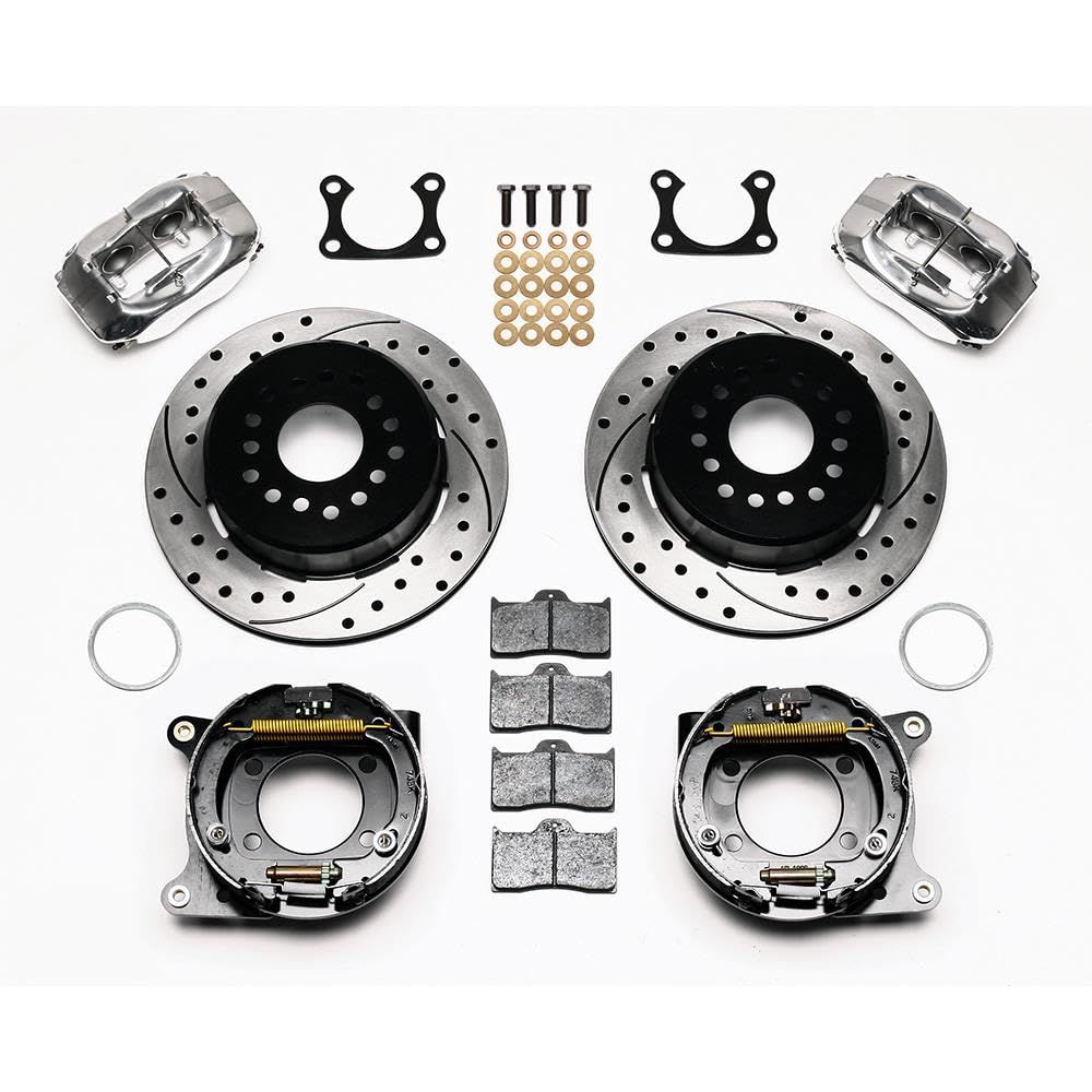 WILWOOD 140-7139-DP P/B Kit, Drilled, Polished FDL Big Ford 2.36" Offset