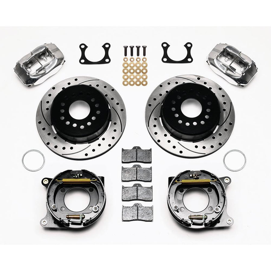 WILWOOD 140-7139-DP P/B Kit, Drilled, Polished FDL Big Ford 2.36" Offset