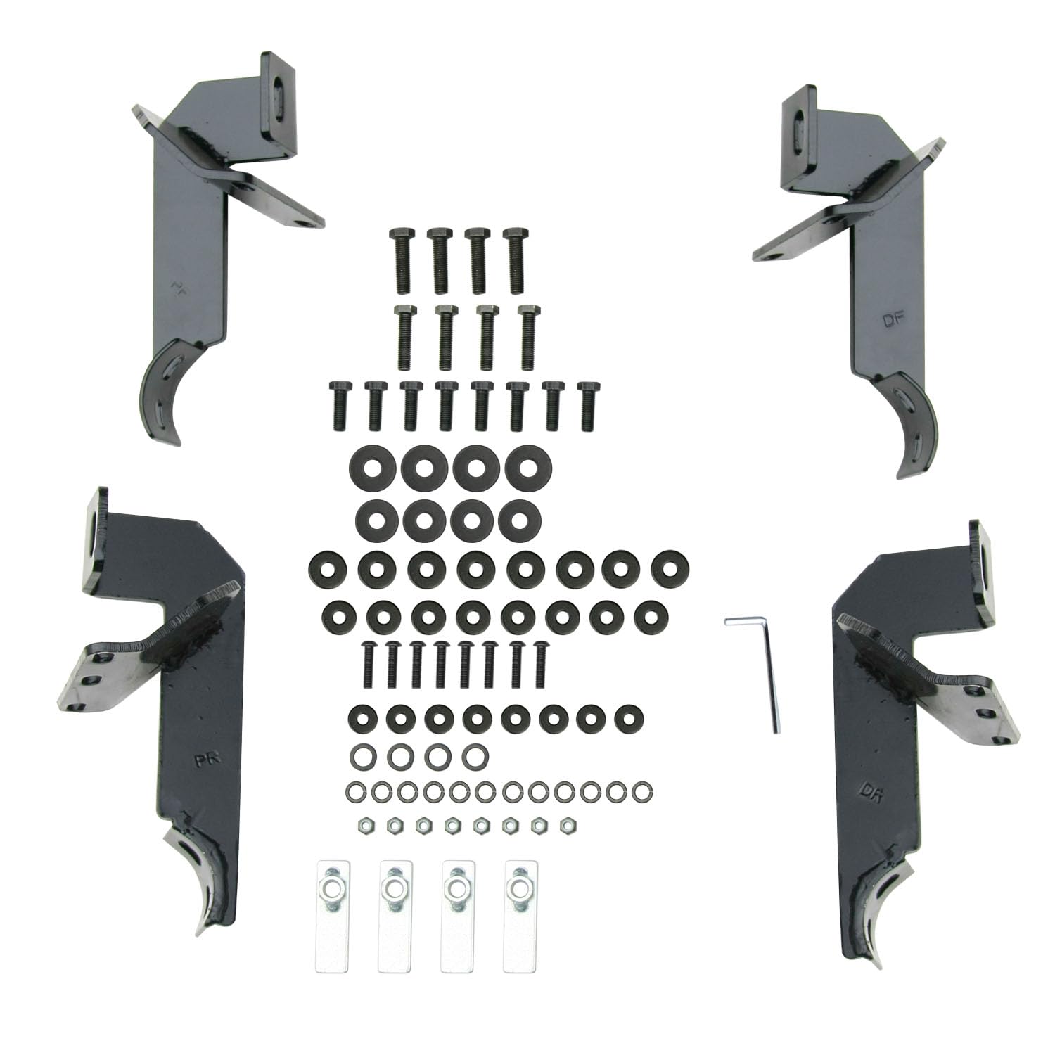 Westin E-Series 23-3315 3 Round Nerf Bars fits 2007-2018 Wrangler JK 2Door Black Pair