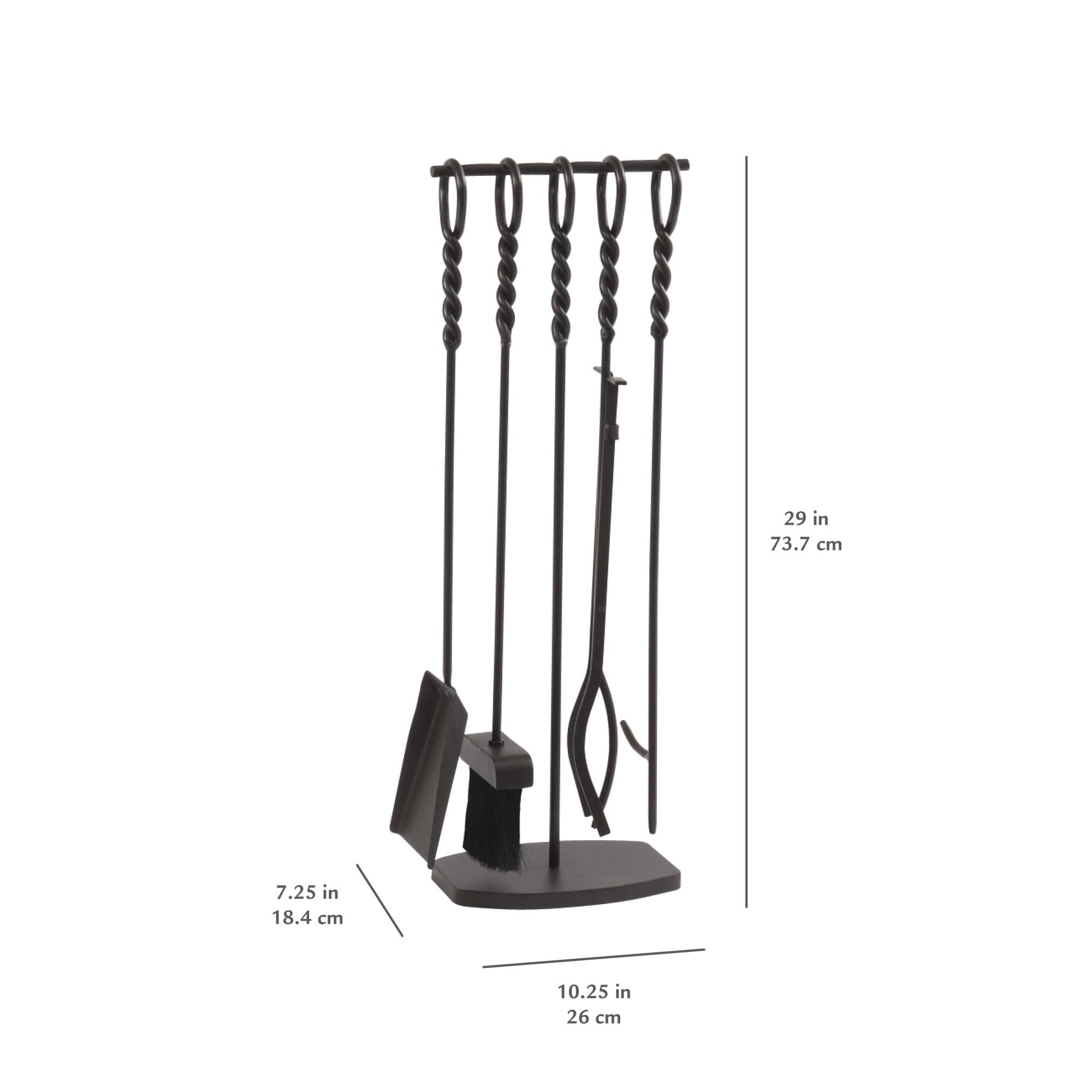 Waverly Fireplace Tool Set, 5 Piece Set