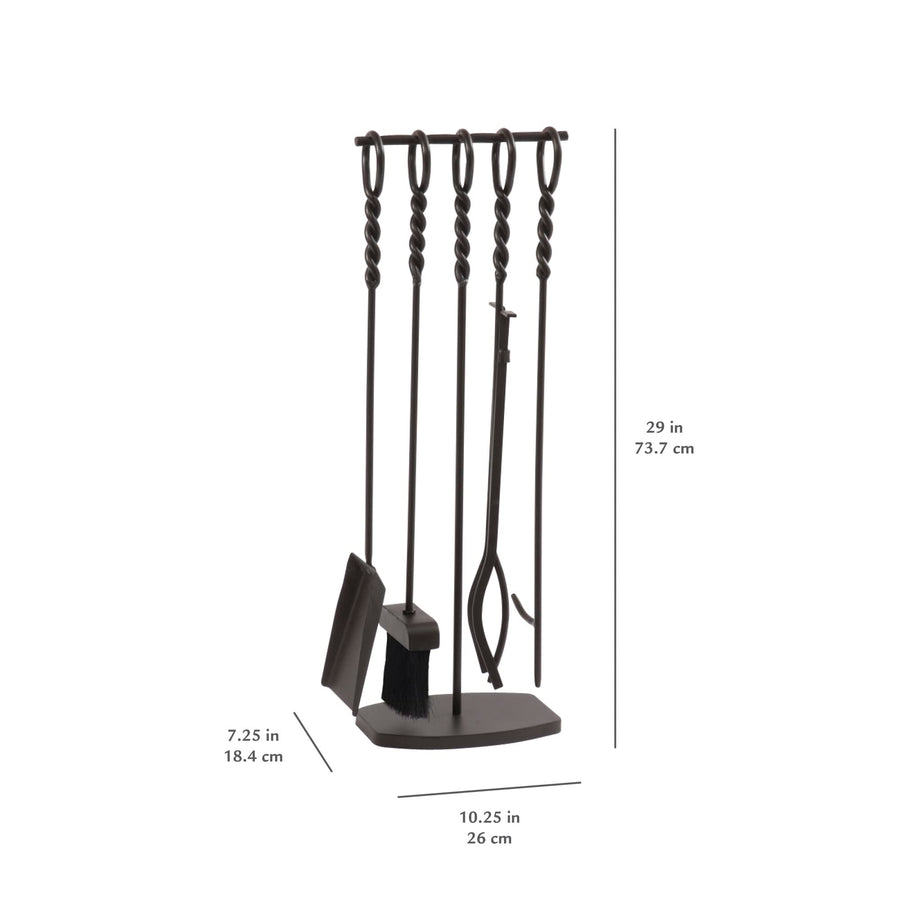 Waverly Fireplace Tool Set, 5 Piece Set
