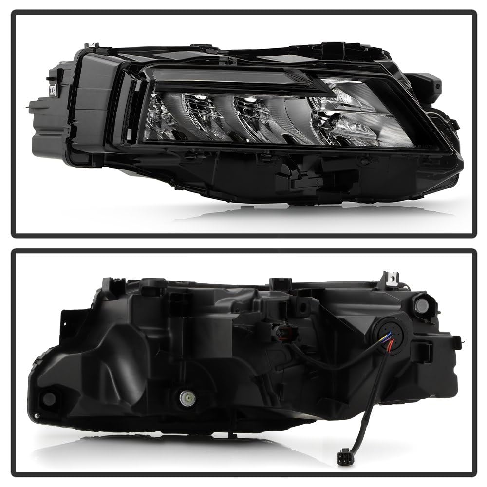 Nissan Rogue 21-23 Spyder (xTune) Bottom LED High/Low Beam Headlight - OE Black Right