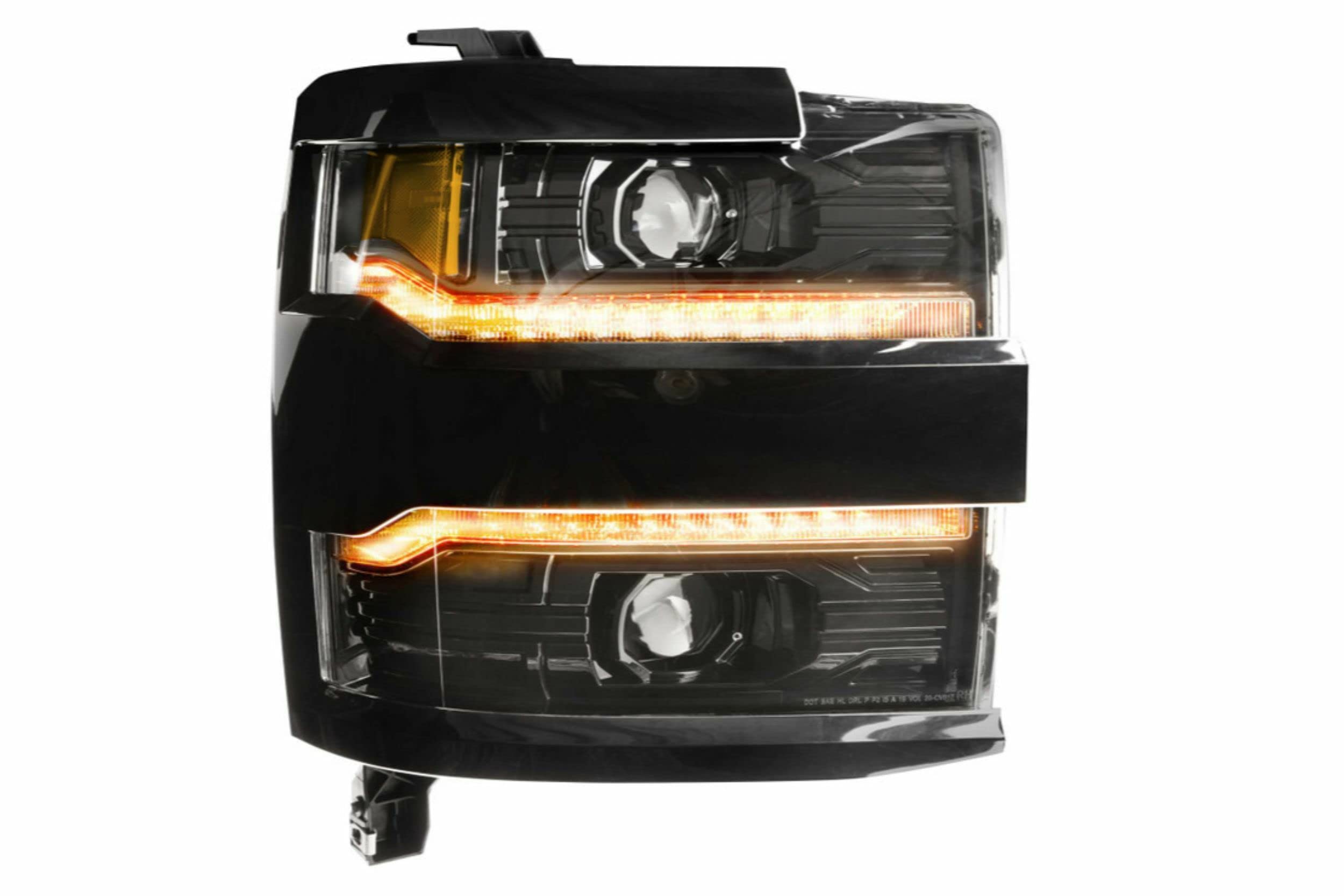 Morimoto XB LED Headlights fits 2015-2019 Chevrolet Silverado HD with Chrome Bezel, Plug and Play Headlight Assemblies (LF541, LF541.C)
