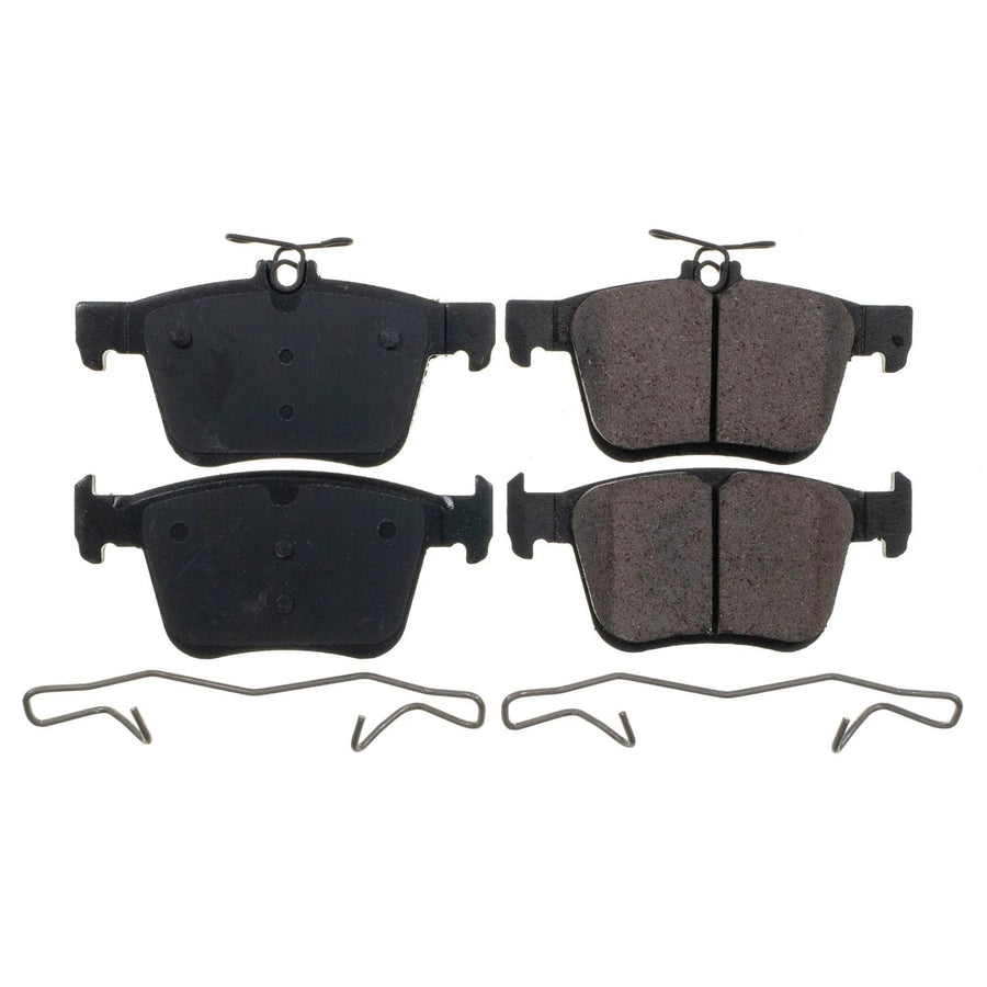 PowerStop Brake Pads Rear For Audi A3 2015-20 |A3 Quattro 2015-19 |A3 Sportback e-tron 2016-18 |Q3 2019-25 |RS3 2017-20 |Audi S3 2015-20 - Ceramic Brake Pads With Installation Hardware, 17-1761