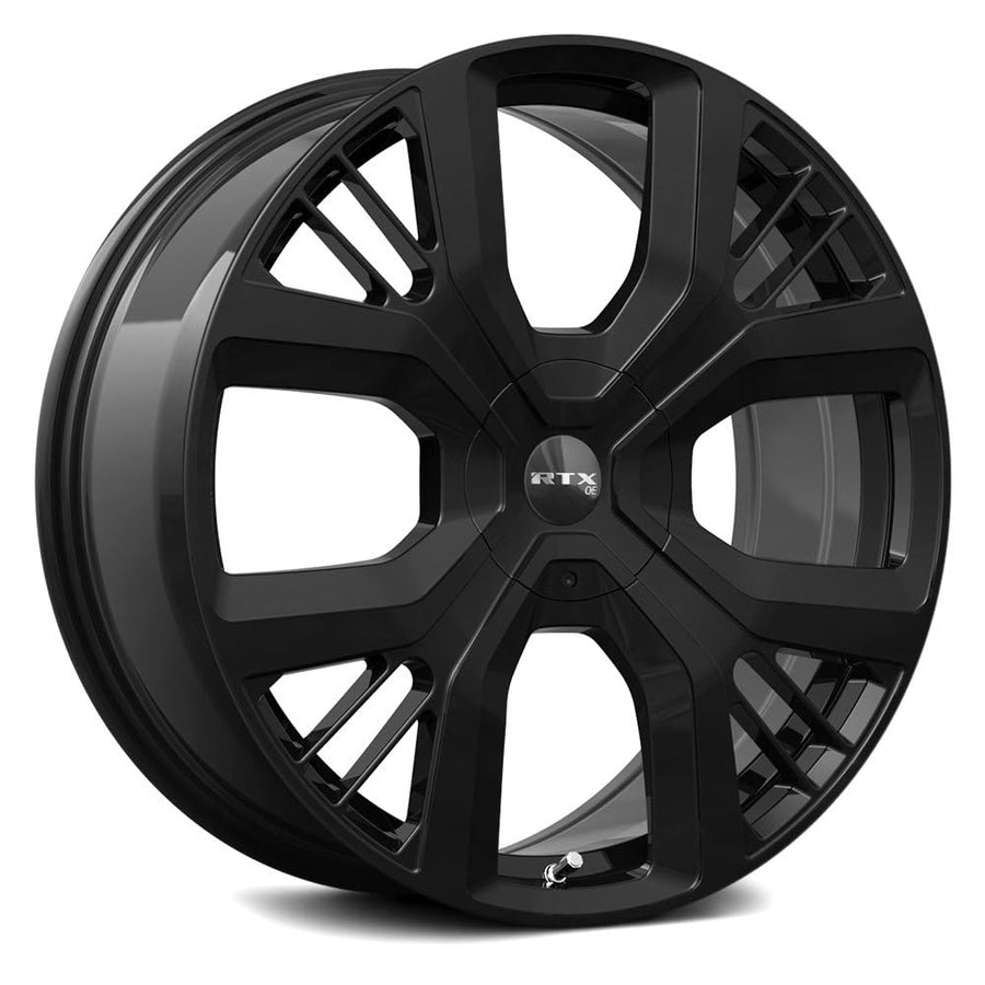 PS-01 RTX Custom Wheel - 19x8, 45 Offset, 5x108 Bolt Pattern, 63.4mm Hub - Gloss Black Rim