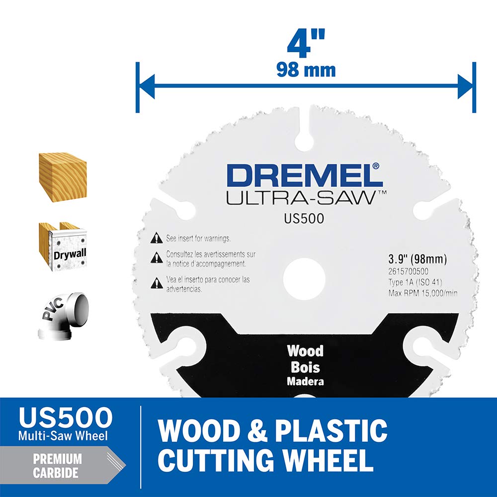 Dremel Ultra-Saw US40 Corded Compact Tool Kit with 3 Cutting Wheels and Auxiliary Handle