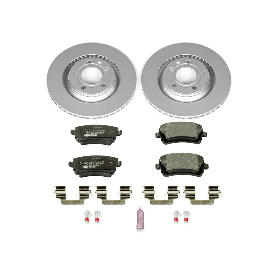 Power Stop Rear ESK4562 Euro-Stop Brake Kit For Audi A8 Quattro 2003-2010, Volkswagen Phaeton 2004-2006 [Model Specific]