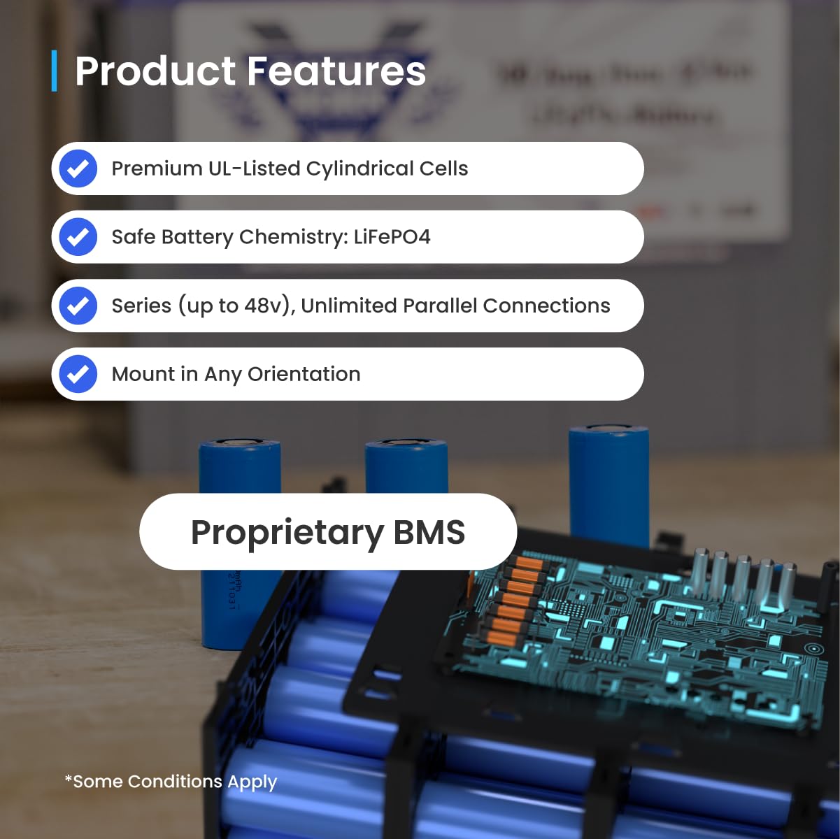 12V 50Ah Heated Lithium-Ion (LiFePO4) RV, Marine, Solar, & Off Grid Battery - Integrated Heating Technology - Internal BMS, High & Low Temperature Protection - Battle Born Batteries