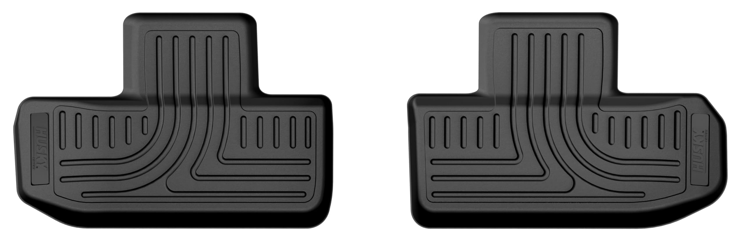 Husky Liners Floor Mats X-act Contour | Fits 2016-2023 Dodge Challenger | 2nd Row, 2-pc Black - 54611