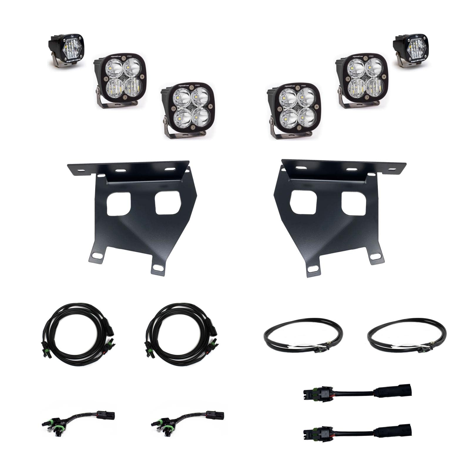 Squadron Pro/S1 Fog Pocket Kit BAJA DESIGN - (Multi-Pattern; Clear)