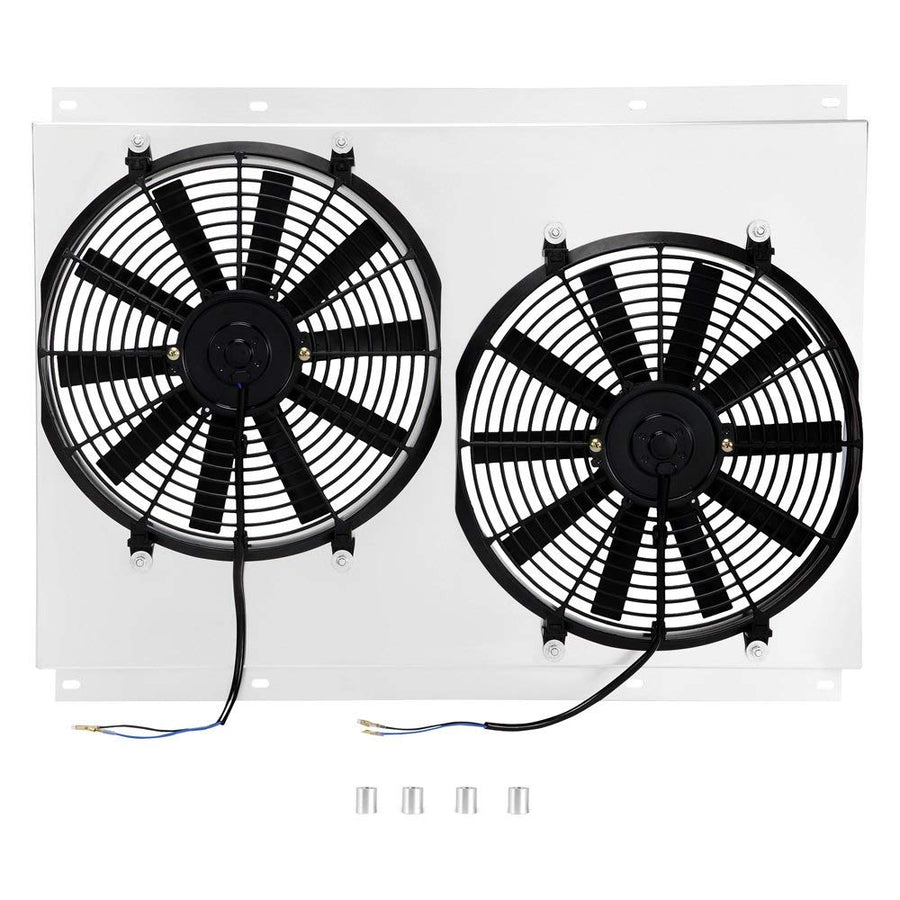 Mishimoto Aluminum Fan Shroud MMFS-CK-78PROBE w Probe Fits Chevrolet C/K Truck 1978-1986 Silver