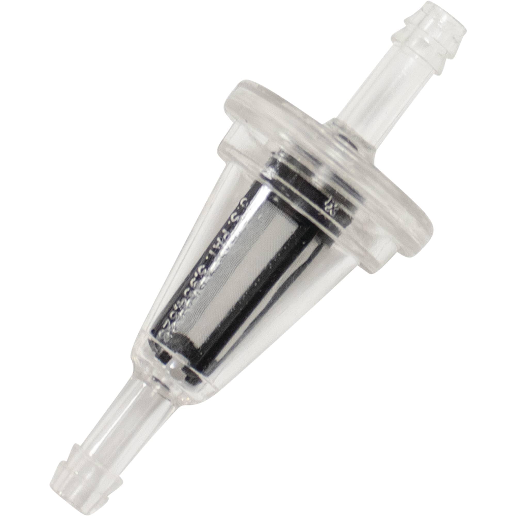 Helix Racing Fuel Filter HLX-118-9020 - Clear Compatible with/Replacement for Helix Racing Products 118-9020 1/4" ID Fuel Line, Cone Shape, Nylon Mesh Screen