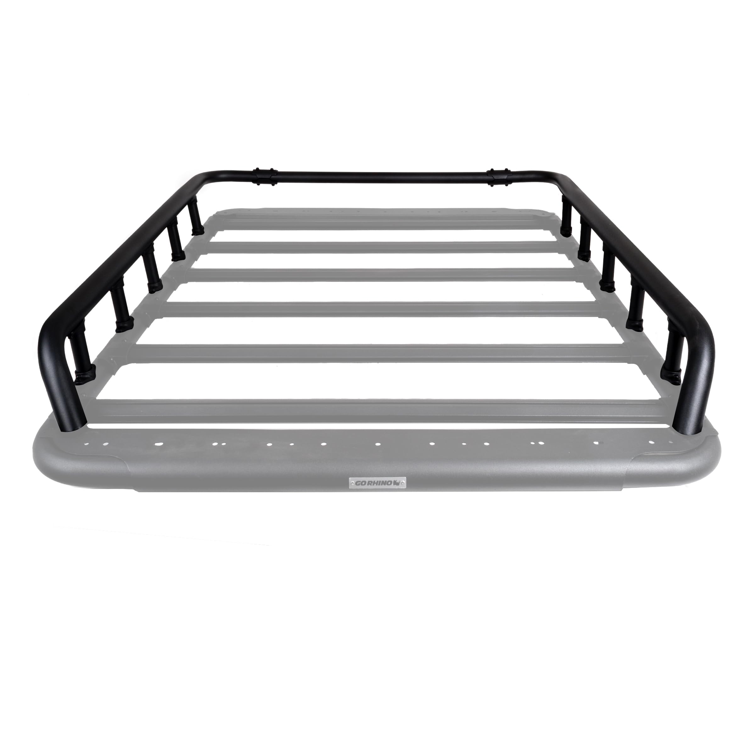 Go Rhino Tri-Rail Kit SRM500 | Aluminum, Textured Black | 5935062T | Fits Go Rhino 65" SRM500 Roof Racks