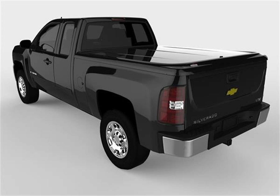 UnderCover RealTruck Lux One-Piece Truck Bed Tonneau Cover | UC1076L-41 | Fits 2007 - 2014 Chevy Silverado 1500, 2014 2500/3500HD 41(GBA)(WA8555) - Black 6' 7" Bed (78.7")