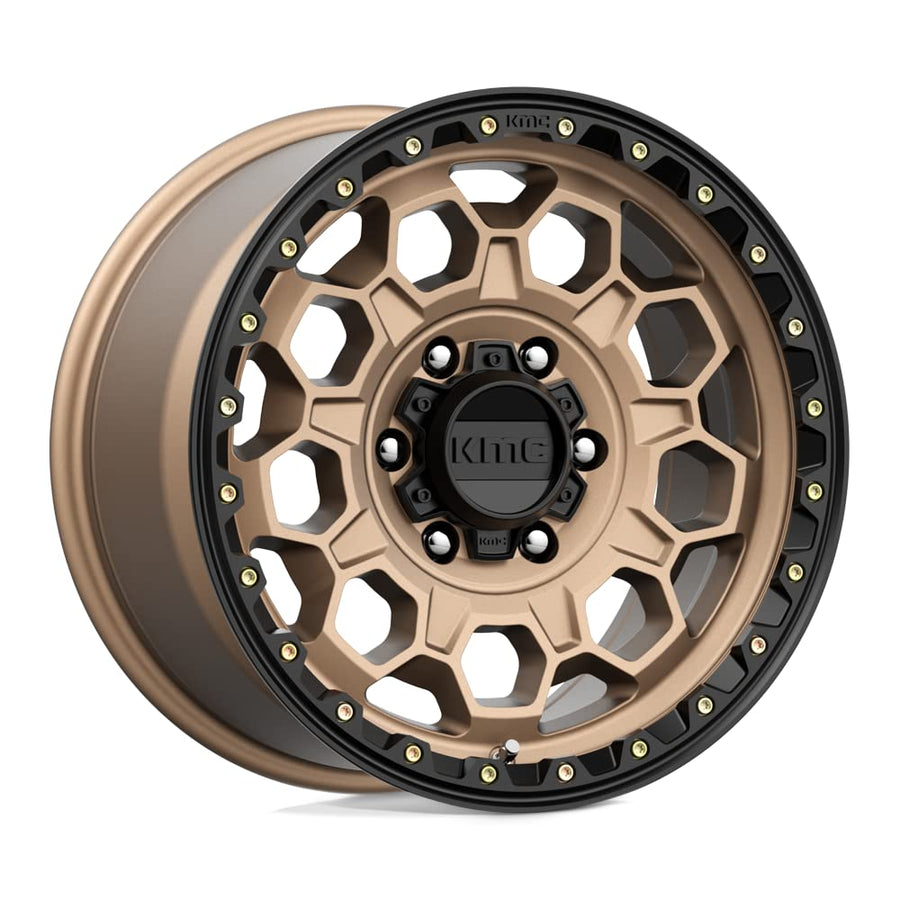KMC 17X9 TREK 6X5.55.71 18mm MATTE BRONZE WITH BLACK LIP - KM54579068618
