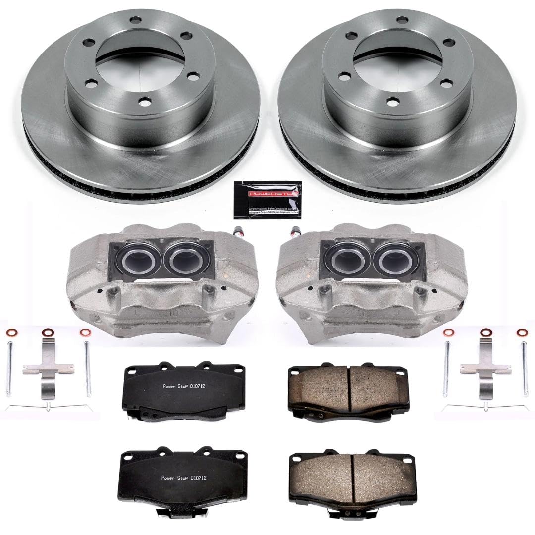 Power Stop KCOE1233 Replacement Front Stock Brake Kit with OE Calipers For Toyota 4Runner 1995-2002 [Model Specific]